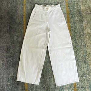 Aritzia Wilfred Wide Leg White Jean, Size 2